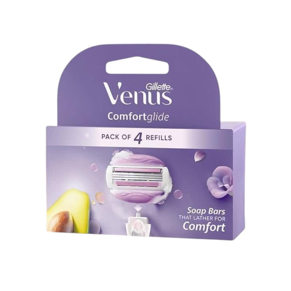 Gillette Venus Comfort Glide Gel Bars Pack of 4 Refills